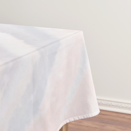 Sandy Beach Summer Tan Abstrakte Wasserfarbe Tischdecke (Beispiel)