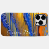 Sandy Beach Sunset mit personalisiertem Namen Case-Mate iPhone Hülle (Rückseite (Horizontal))