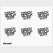Sandy Beach Surf Classic Sticker (Blatt)