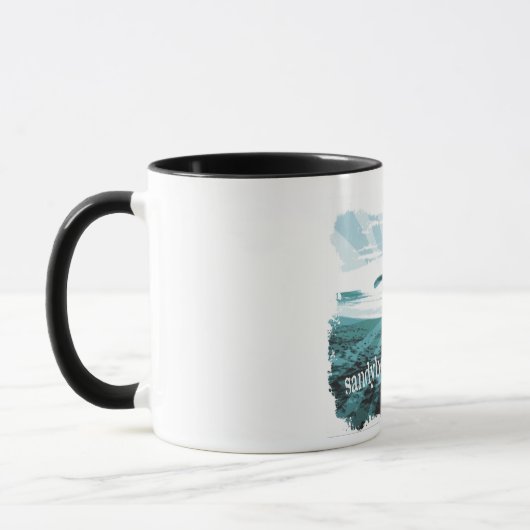 Sandy Beach Surfcoffe Tasse (Links)