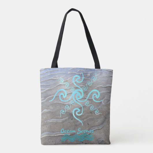 Sandy Beach Tote Bag Tasche (Rückseite)