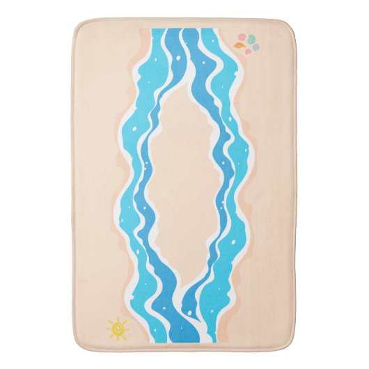 SANDY Beach Towel Badematte (Vorderseite Vertikal)