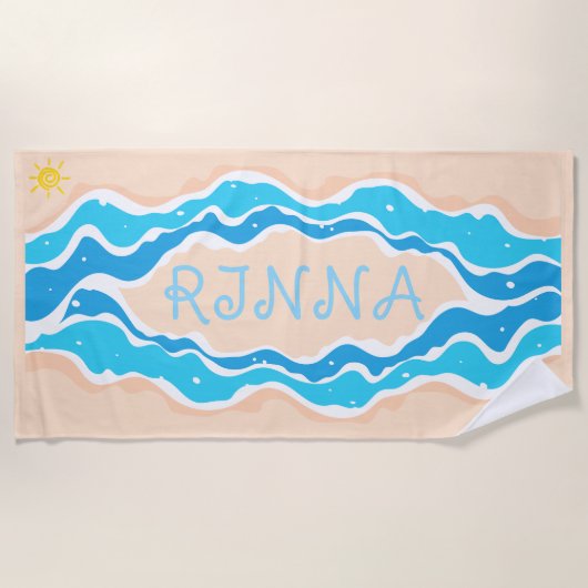 SANDY Beach Towel Strandtuch (Vorderseite)