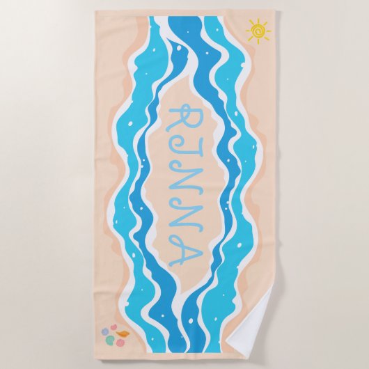 SANDY Beach Towel Strandtuch (Vorderseite)