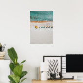 Sandy Beach Umbrella Poster (Heimbüro)