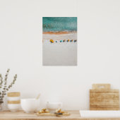 Sandy Beach Umbrella Poster (Küche)