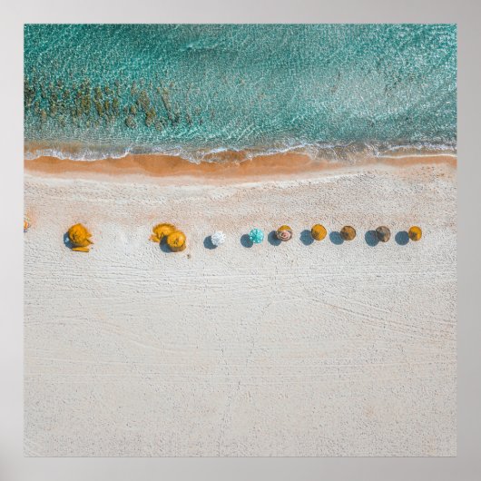 Sandy Beach Umbrella Poster (Vorne)