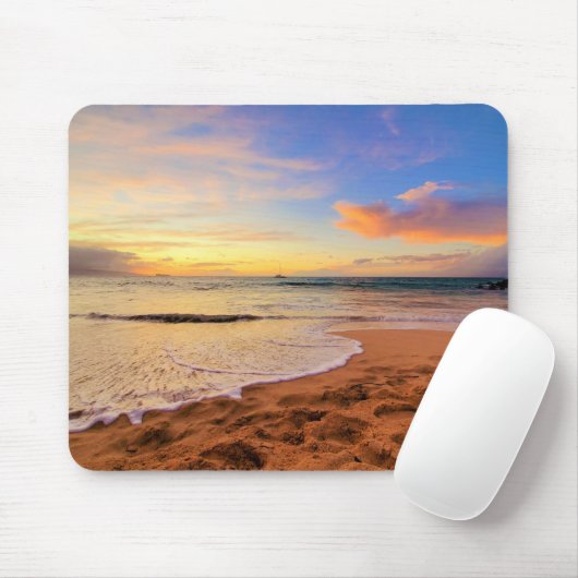 Sandy Beach und Sunset Mousepad (Mit Mouse)