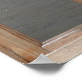 Sandy Beach View von einem Fenster aus Poster (Ecke)