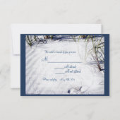 Sandy Beach Wedding UAWG02 RSVP Karte (Vorderseite)