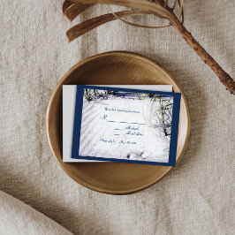 Sandy Beach Wedding UAWG02 RSVP Karte