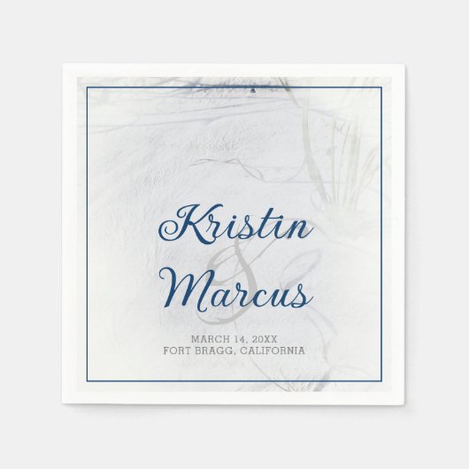 Sandy Beach Wedtails Serviette (Vorderseite)