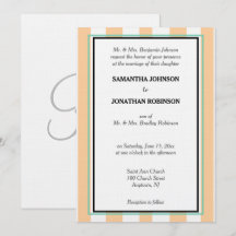 Sandy Beach White Green Cabana Streifen Monogramm 