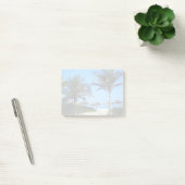 Sandy Beach With Palm Trees and An Ocean View Post-it Klebezettel (Büro)