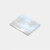 Sandy Beach With Palm Trees and An Ocean View Post-it Klebezettel (angewinkelt)