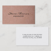 Sandy Beige Visitenkarte (Vorne/Hinten)