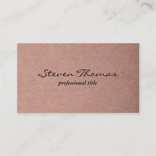 Sandy Beige Visitenkarte (Vorderseite)