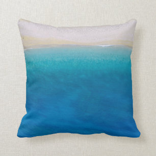 Sandy Blue Beach Theme Theme Theme Kissen