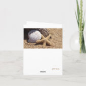 Sandy Brown Beach Treasures Faltkarte Karte (Rückseite)