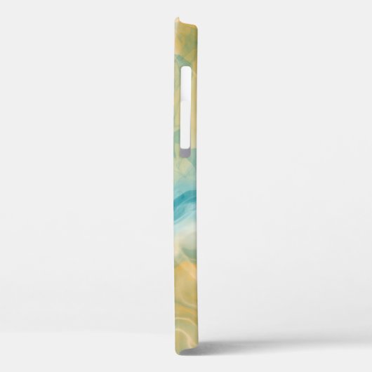 Sandy Brown Ocean Blue Fluid Art Case-Mate iPhone Hülle (Rückseite / Links)