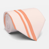 Sandy Brown Retro Strickte Krawatte (Gerollt)