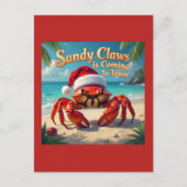 Sandy claws came to town postkarte (Vorderseite)