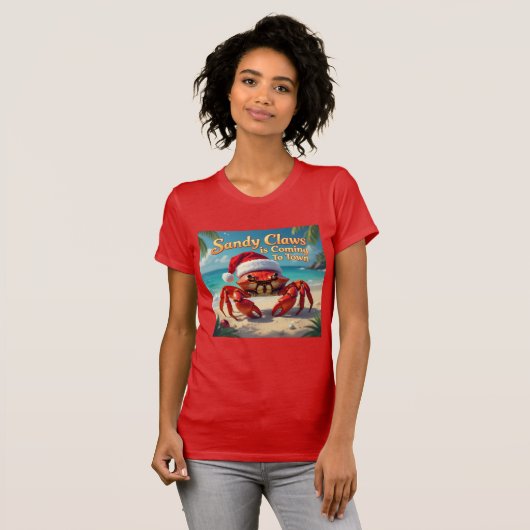 Sandy claws came to town T-Shirt (Vorne ganz)