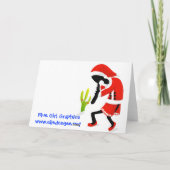 Sandy Claws Card Feiertagskarte (Rückseite)