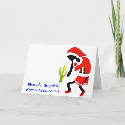 Sandy Claws Card Feiertagskarte (Rückseite)