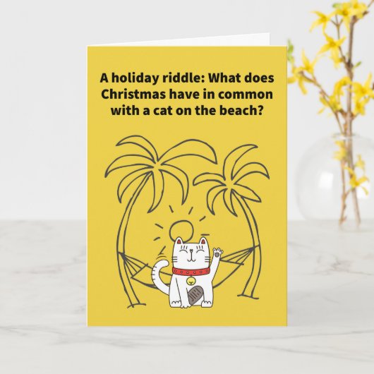 Sandy Claws - Christmas Karte (Gelbe Blume)