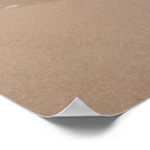 Sandy coast with rocks, beige minimalist aesthetic poster (Ecke)