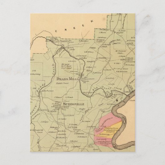 Sandy Creek Township Postkarte (Vorderseite)