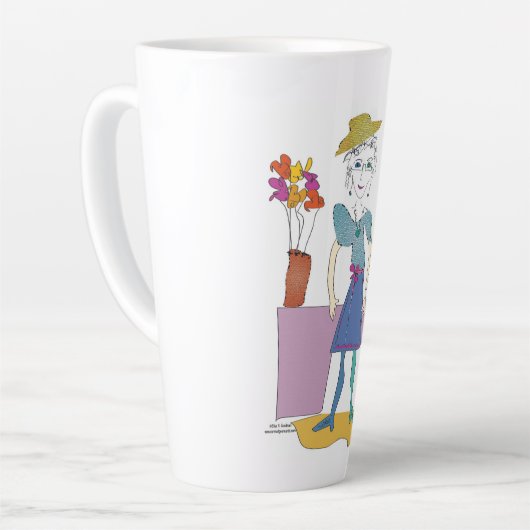 "Sandy" - Das nächste große Abenteuer Latte Tasse  (Linke Ecke)