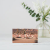 Sandy Derset Boho Business Card Visitenkarte (Stehend Vorderseite)