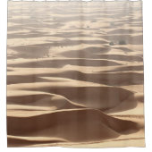 Sandy Desert Road Dunes Duschvorhang (Vorderseite)