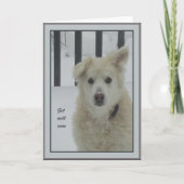 *Sandy Dog - bald wieder gesund Karte (Vorderseite)