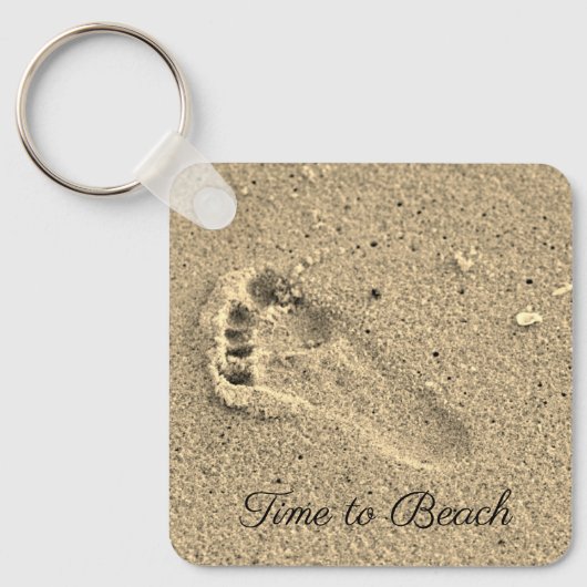 Sandy Footprint Schlüsselanhänger (Vorderseite)