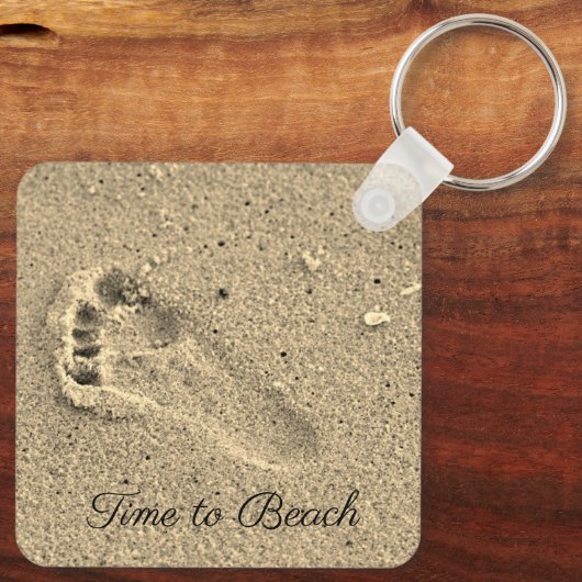 Sandy Footprint Schlüsselanhänger (Rückseite)