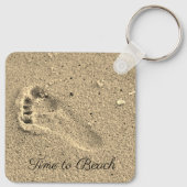 Sandy Footprint Schlüsselanhänger (Rückseite)