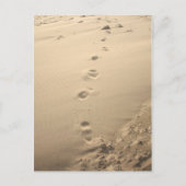 Sandy Footprints Postkarte (Vorderseite)