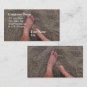 Sandy-Fuß-Visitenkarte Visitenkarte (Vorne/Hinten)