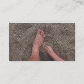 Sandy-Fuß-Visitenkarte Visitenkarte (Rückseite)