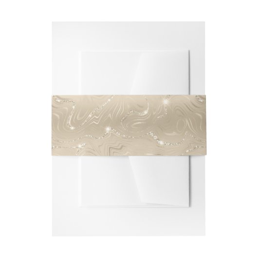 Sandy Gold Imitate Foil Einladungsbanderole (Vorderseite Beispiel)