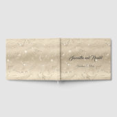 Sandy Gold Imitate Hochzeit Gästebuch (Voll)