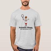 Sandy Hair Male Tennis Hunk T - Shirt (Vorderseite)