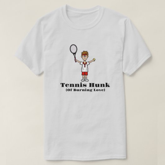 Sandy Hair Male Tennis Hunk T - Shirt (Design vorne)