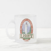 Sandy-Haken-Leuchtturm Mattglastasse (Links)
