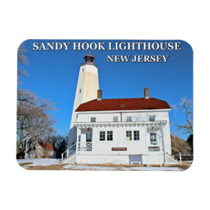 Sandy-Haken-Leuchtturm, New-Jersey Foto-Magnet Magnet