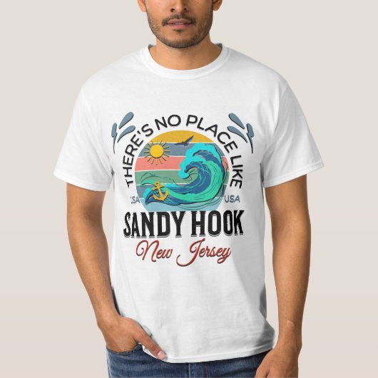 Sandy Hook Beach, New Jersey T-Shirt (Vorderseite)