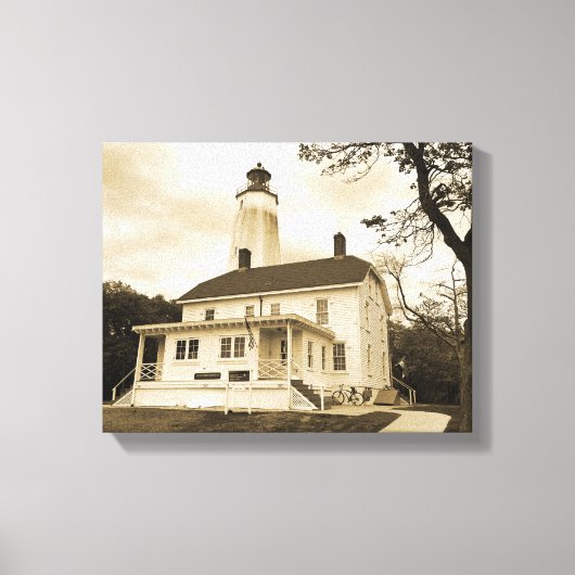 Sandy Hook Leuchtturm Leinwanddruck (Vorderseite)